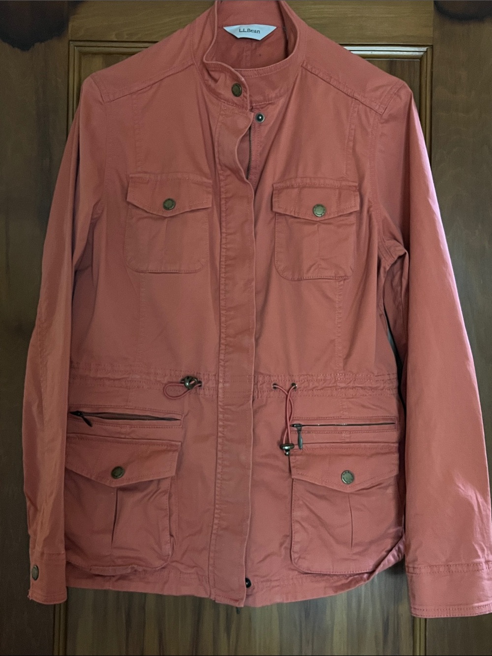 LL Bean Utility/ Field Jacket, Size Small, Salmon Color